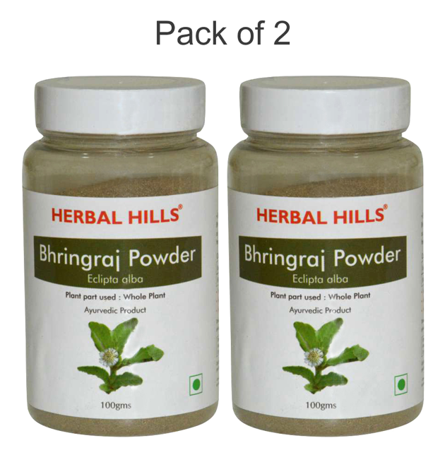 Bhringraj powder - 100 gms (Pack of 2)