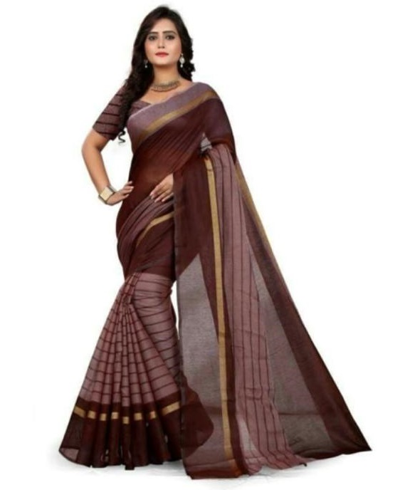 Chanderi Cotton Casual Wear Banarasi Saree for Women