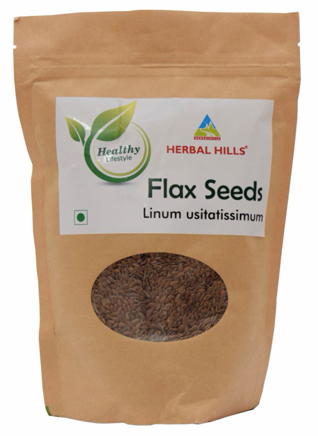 Herbal Hills Natural and Pure Flax Seeds - Linseed - Gastric Health Seeds - 500gms